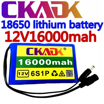 Draagbare Super 12V 16000Mah Batterij Oplaadbare Liitium-Ioon Batterij Capaciteit Ks-sse 12.6 V 16Ah Cctv Cam Monito