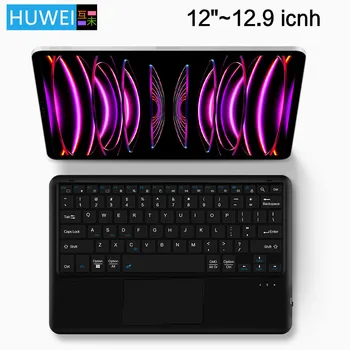 HUWEI Touchpad Traadita Klaviatuuri Tablett, iPad, iPhone Bluetooth Laetav 12.3-12.9 Tolline Teclado iOS Android Windows