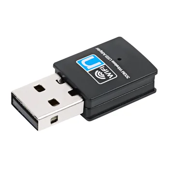 USB 2.0 WiFi 300Mbps Adapter 2.4 GHz (802.11 n/g/b USB Traadita võrguadapteri