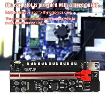 Ver12 Pro PCIE 1X kuni 16X Ärkaja Graafika Kaardi Pikendamise eest BTC Bitcoin Kaevandamine